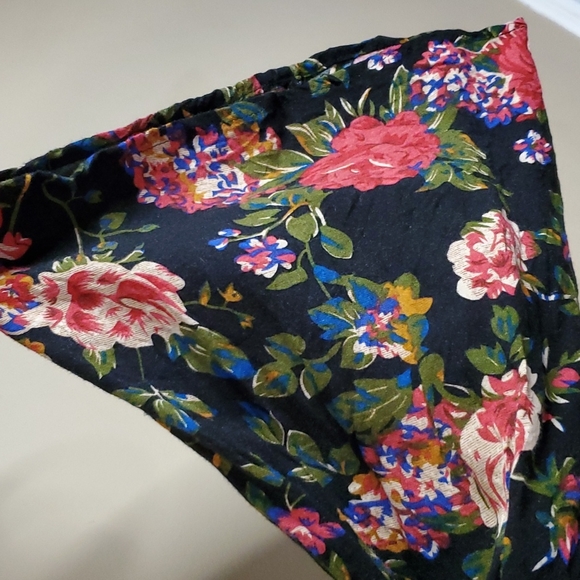 California Moon Rise Bell Sleeve Floral Boho Mini Dress Size M - Picture 4 of 9